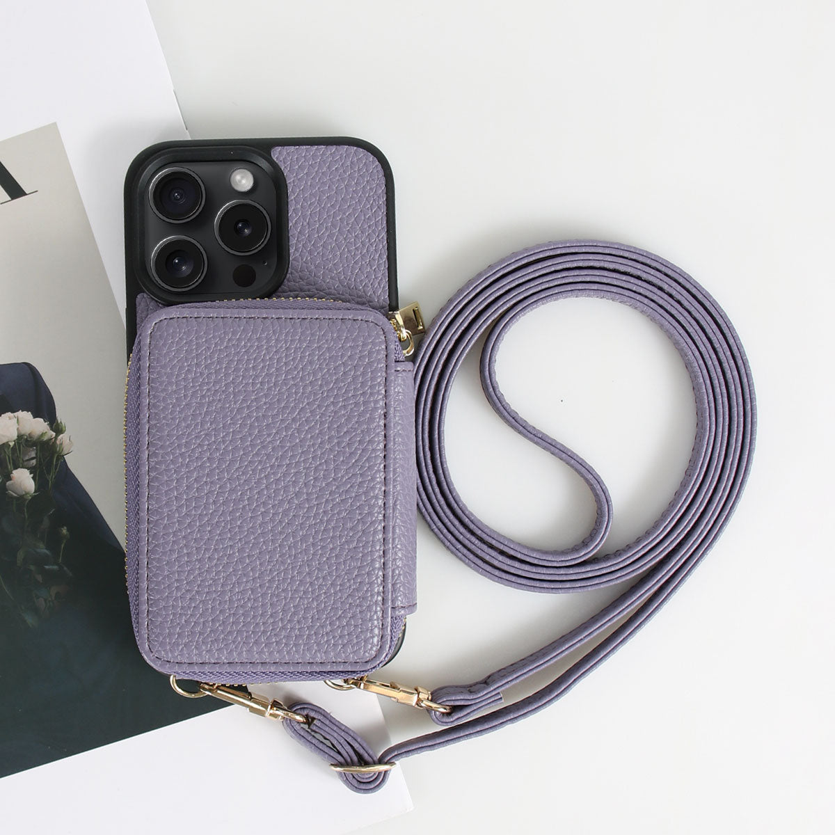 [NEW] Leather iPhone Case With Shoulder Strap - iiCase