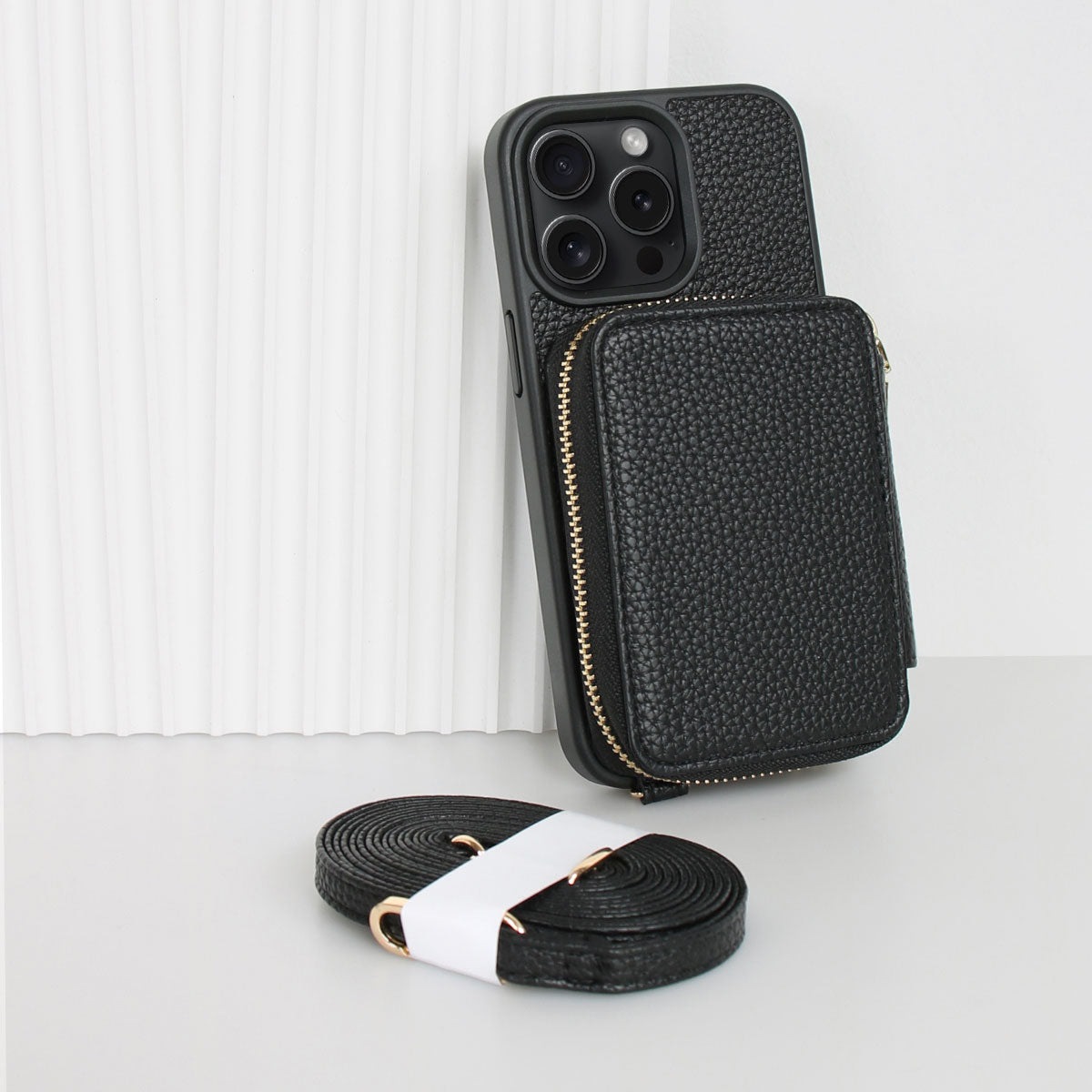 [NEW] Leather iPhone Case With Shoulder Strap - iiCase