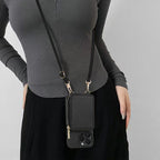 [NEW] Leather iPhone Case With Shoulder Strap - iiCase