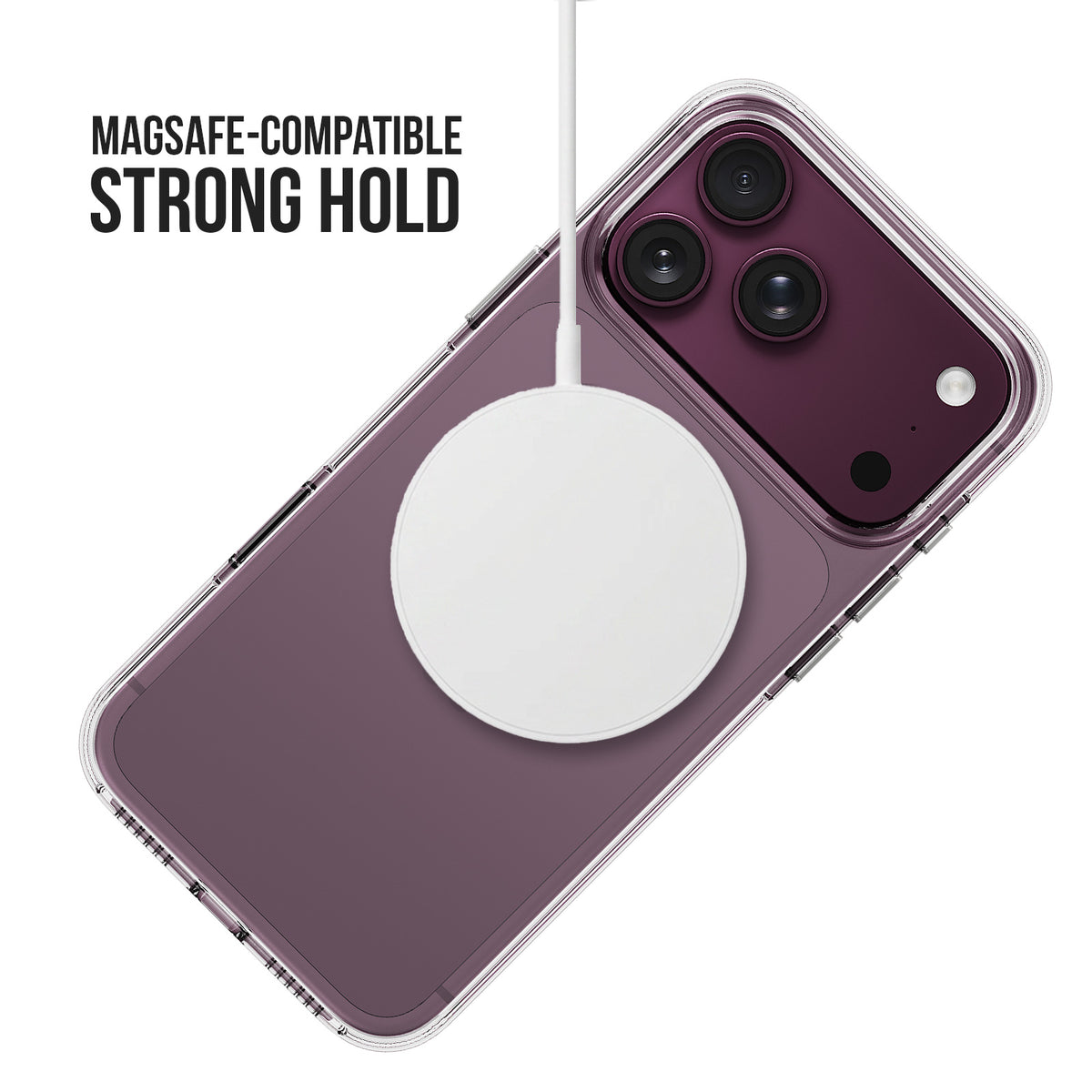 iiCASE Crystal EverClear 360 Ring Stand Case iPhone Case for iPhone 17 Pro Max description image 2 - image 3