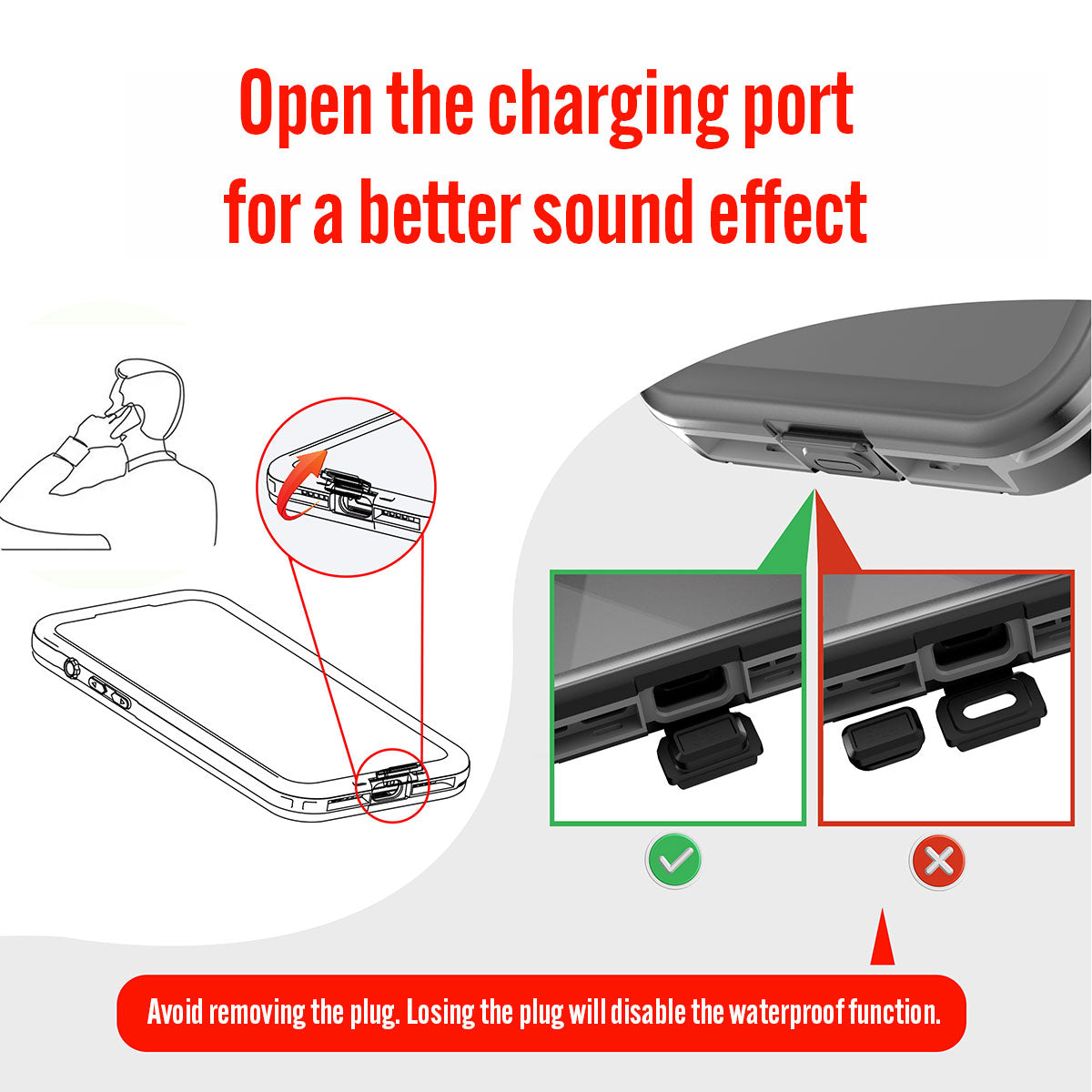 MagSafe IP68 Waterproof Dust Protection iPhone Case