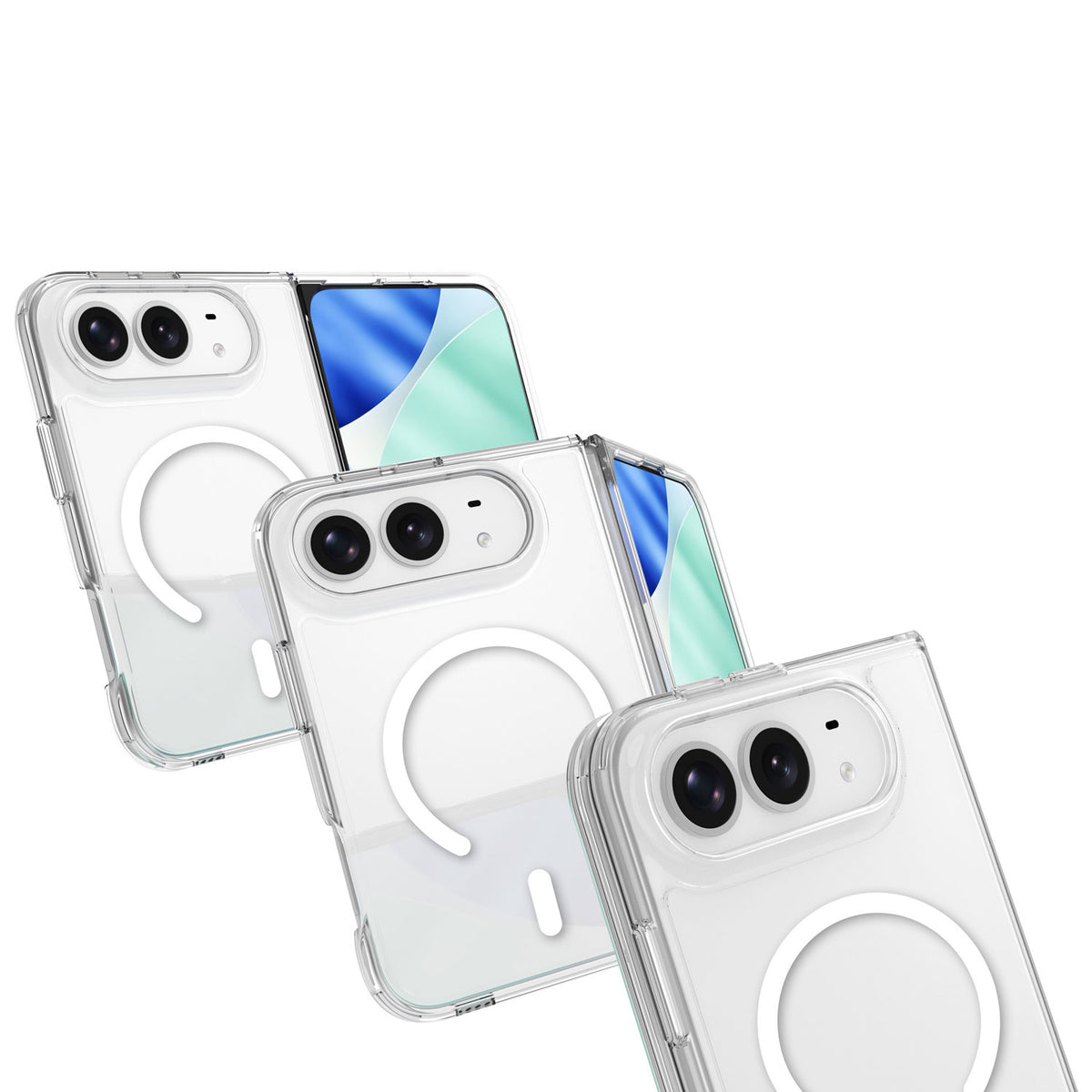 Military Protection Clear Case for iPhone Duo