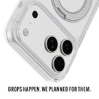 iiCASE Crystal EverClear 360 Ring Stand Case iPhone Case for iPhone 17 Pro description image 5 - image 6