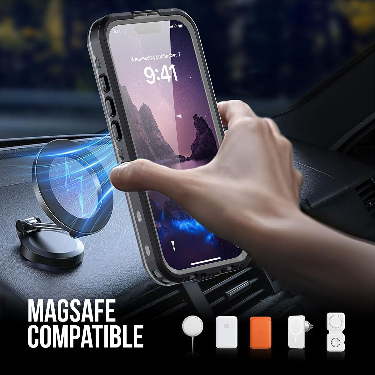 MagSafe IP68 Waterproof Dust Protection iPhone Case