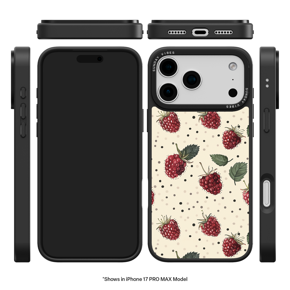 Raspberry Delight iPhone Case