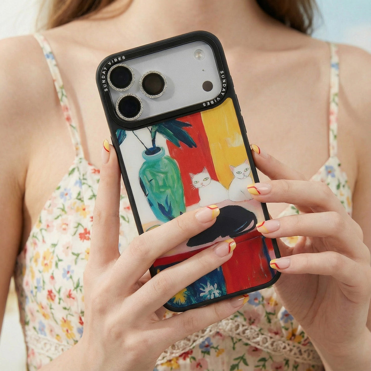 Feline Artistry iPhone Case