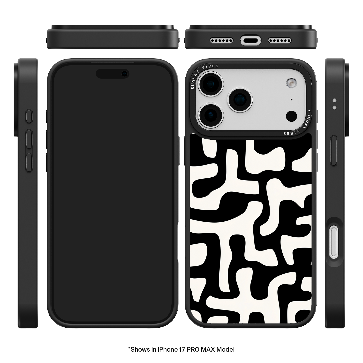 Monochrome Moo iPhone Case