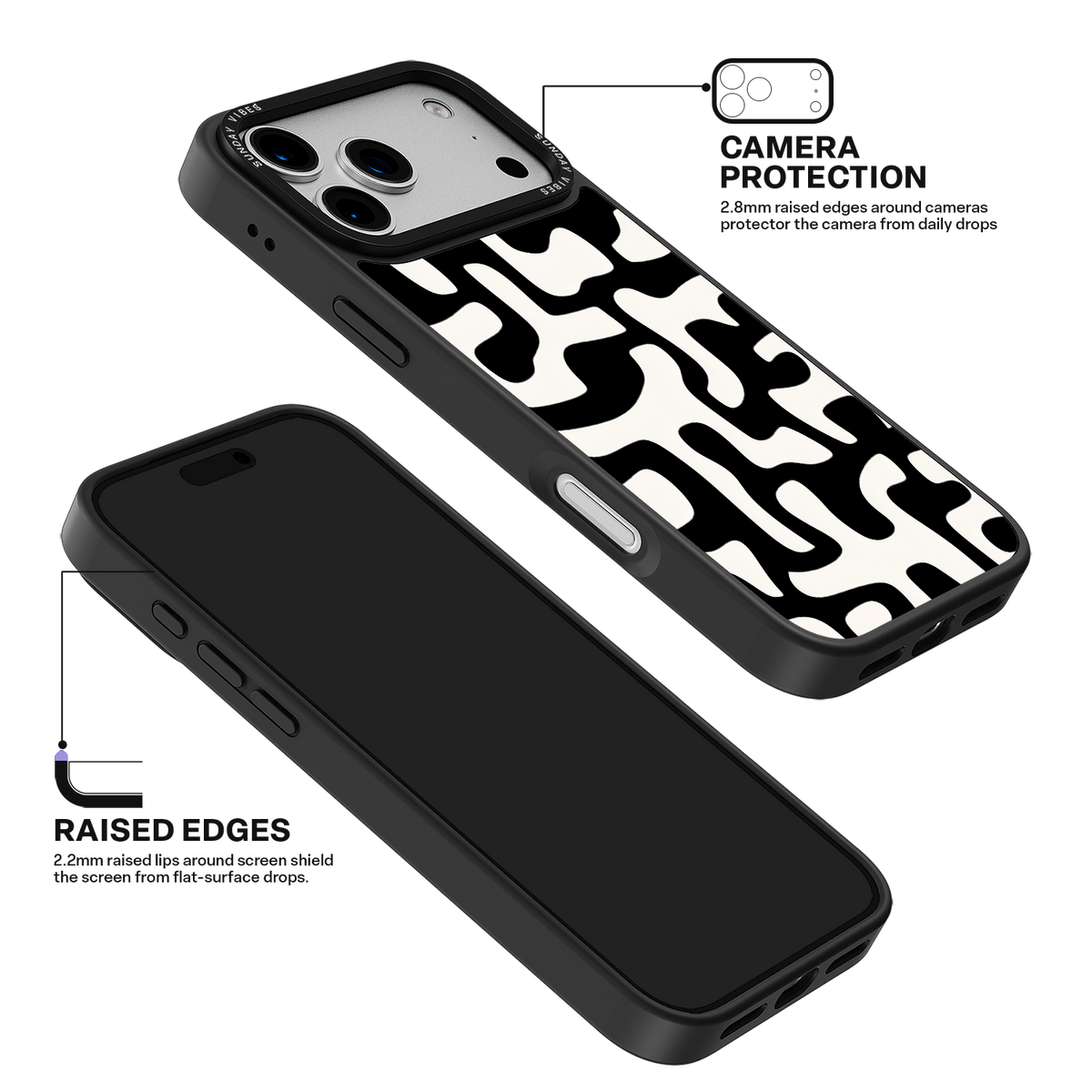 Monochrome Moo iPhone Case
