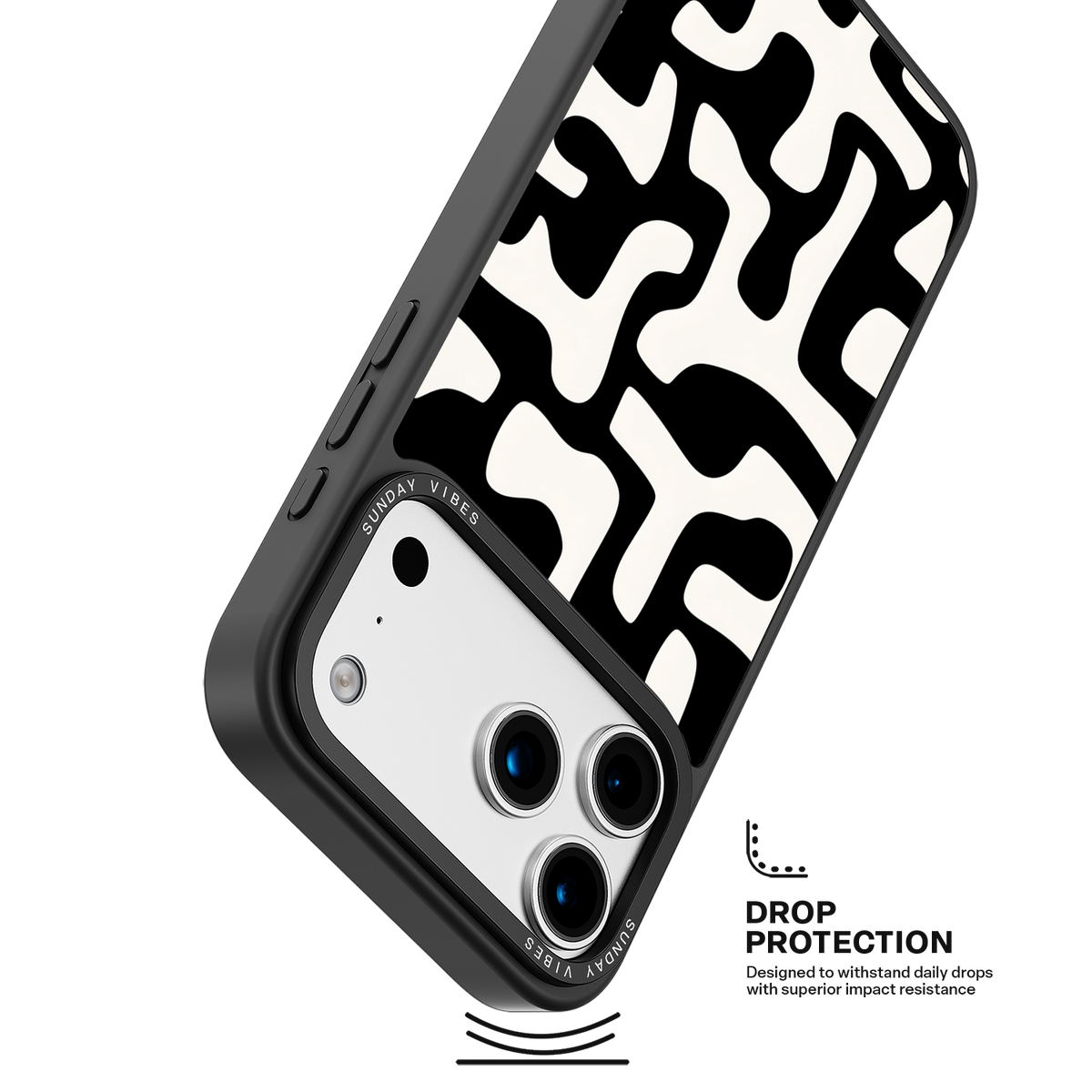 Monochrome Moo iPhone Case