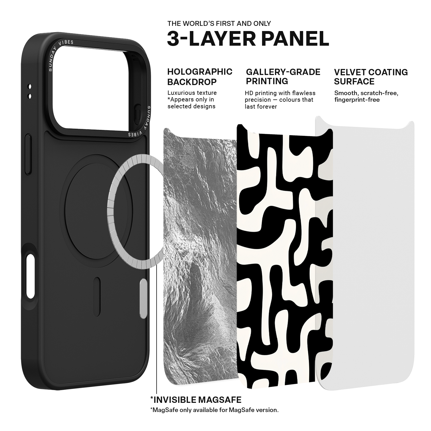 Monochrome Moo iPhone Case