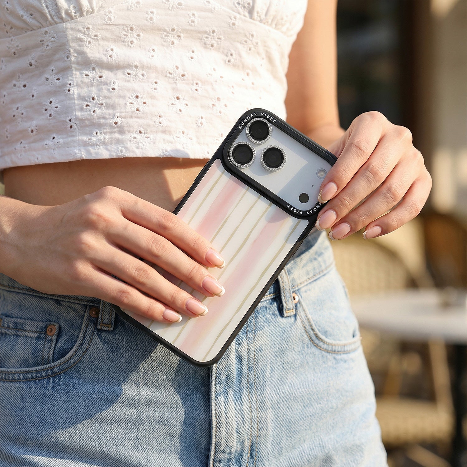 Pastel Stripe Serenade iPhone Case