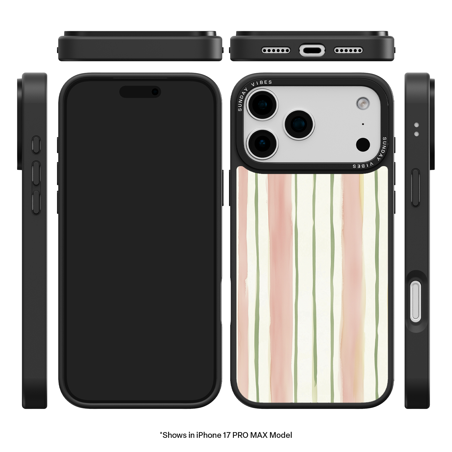 Pastel Stripe Serenade iPhone Case