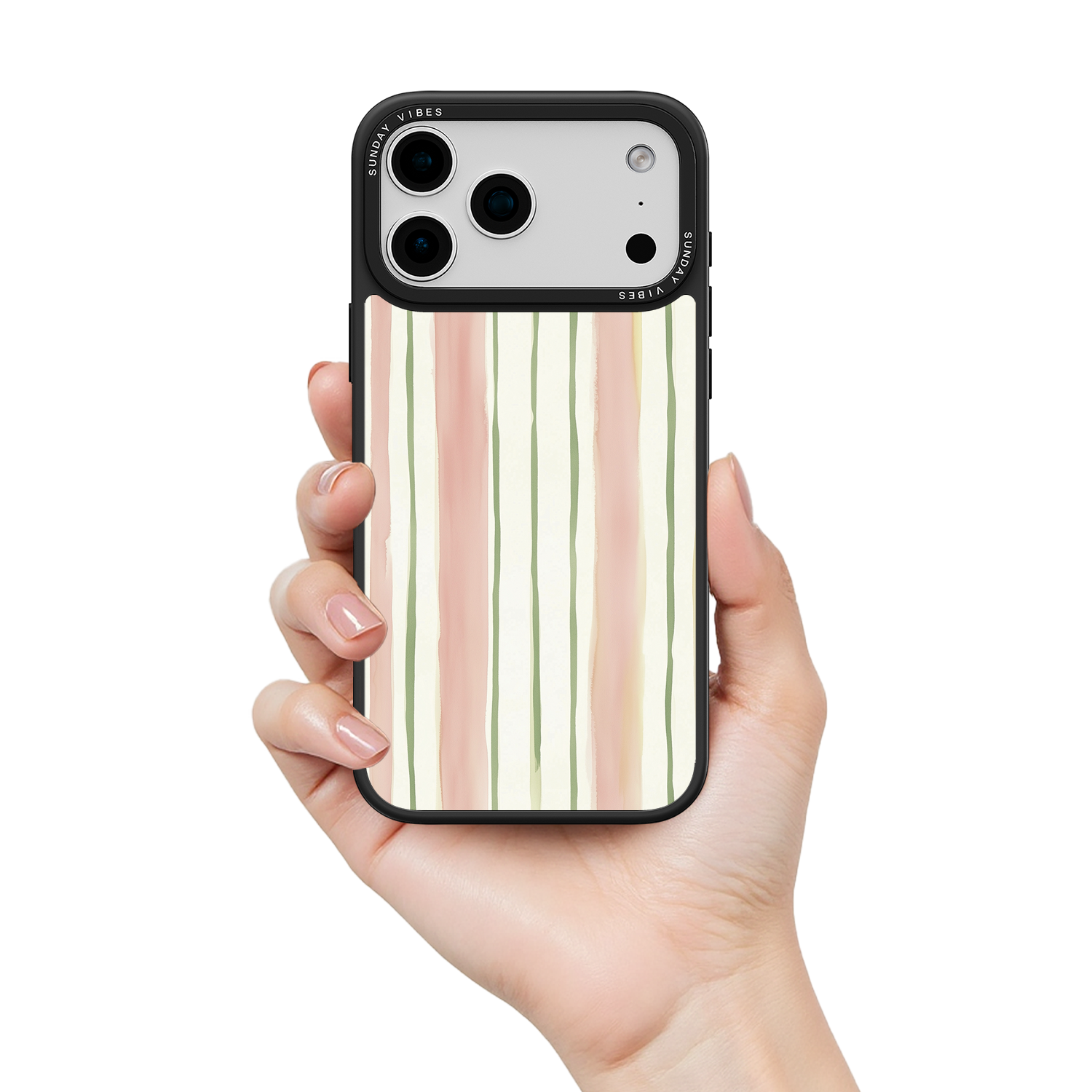 Pastel Stripe Serenade iPhone Case