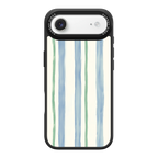 Azure Meadow Stripe iPhone Case