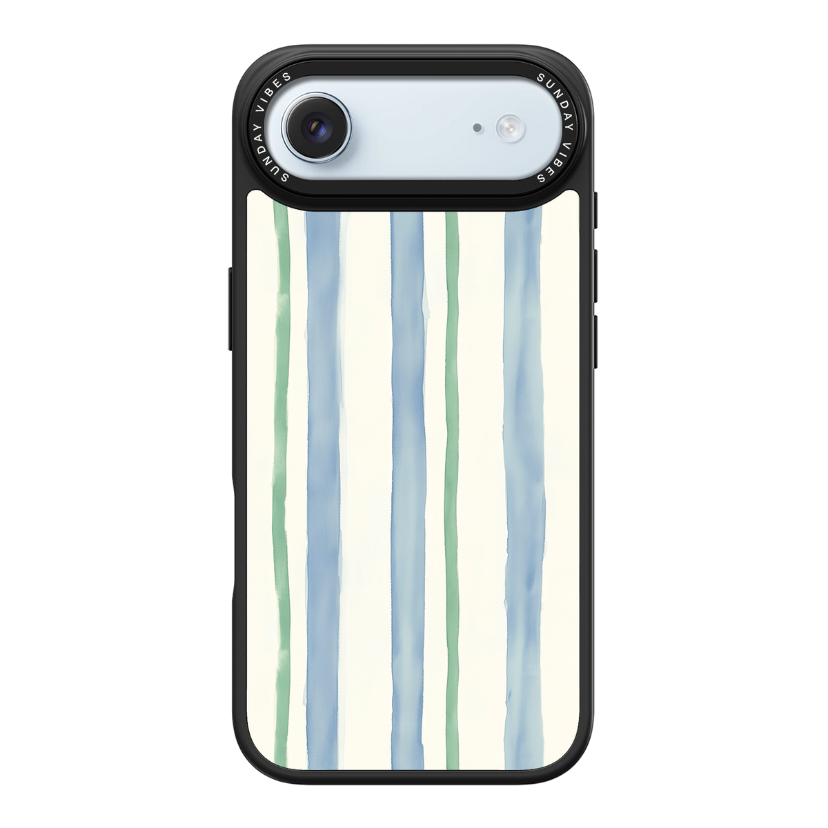 Azure Meadow Stripe iPhone Case