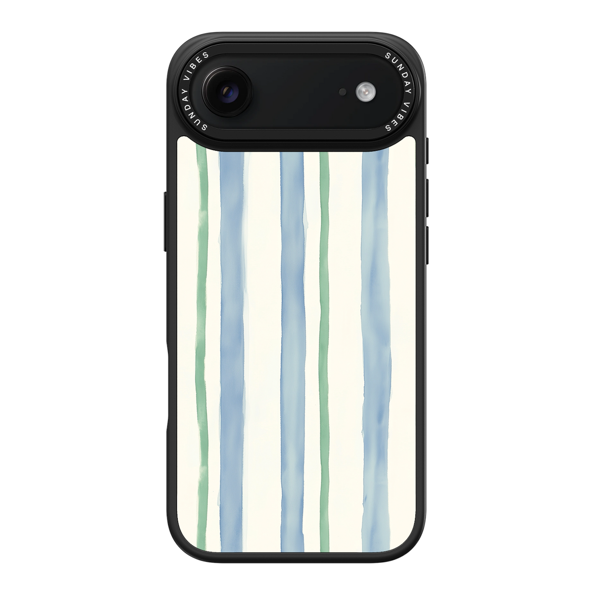 Azure Meadow Stripe iPhone Case