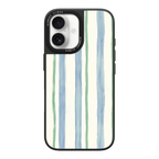 Azure Meadow Stripe iPhone Case