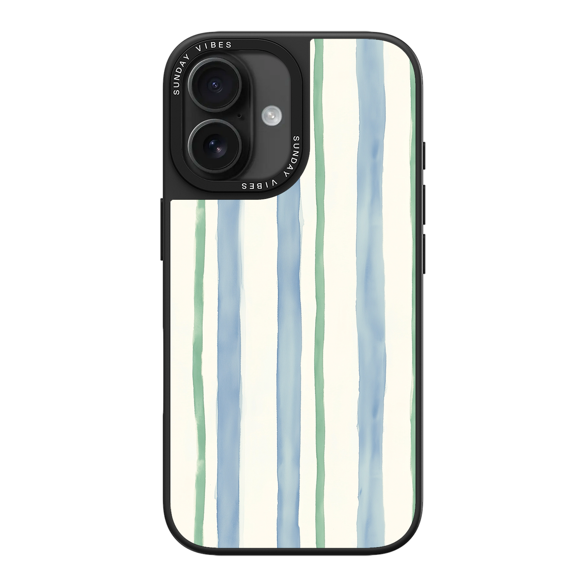 Azure Meadow Stripe iPhone Case