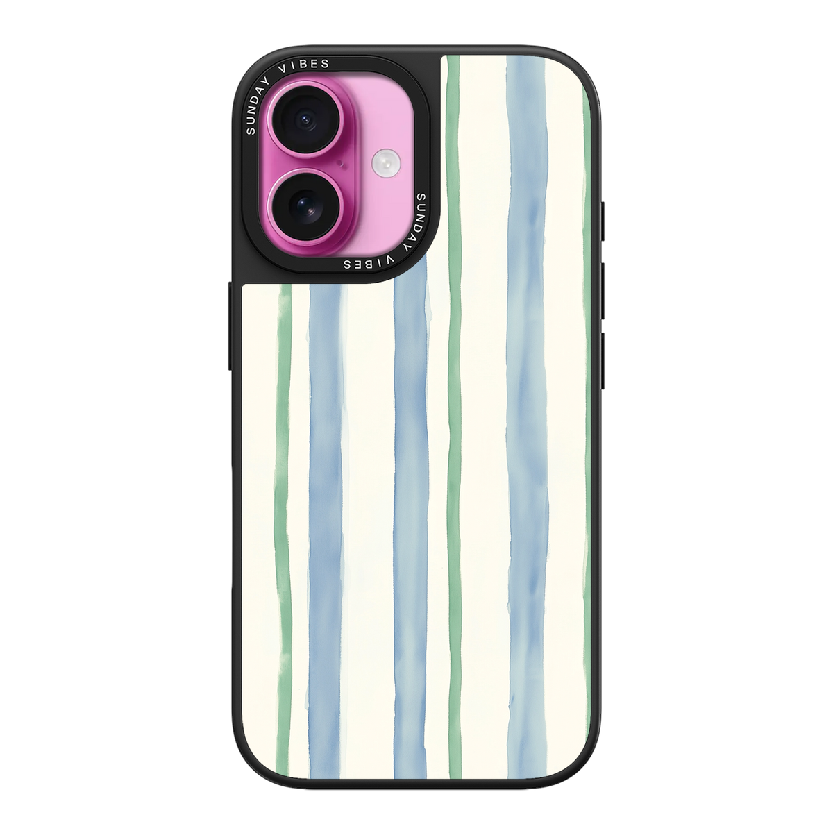 Azure Meadow Stripe iPhone Case