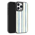 Azure Meadow Stripe iPhone Case