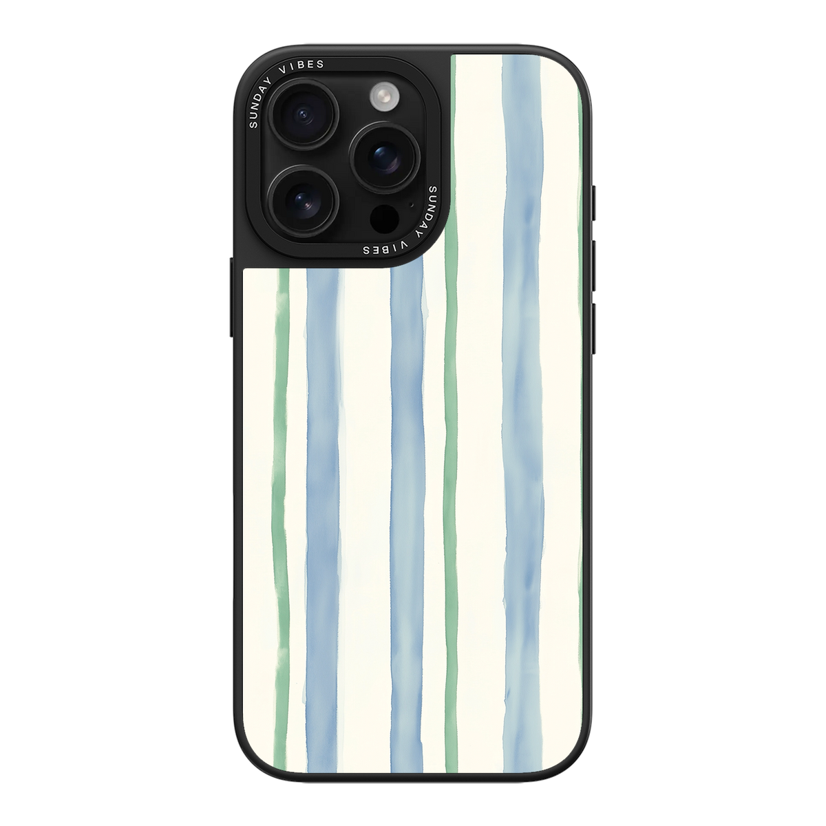 Azure Meadow Stripe iPhone Case
