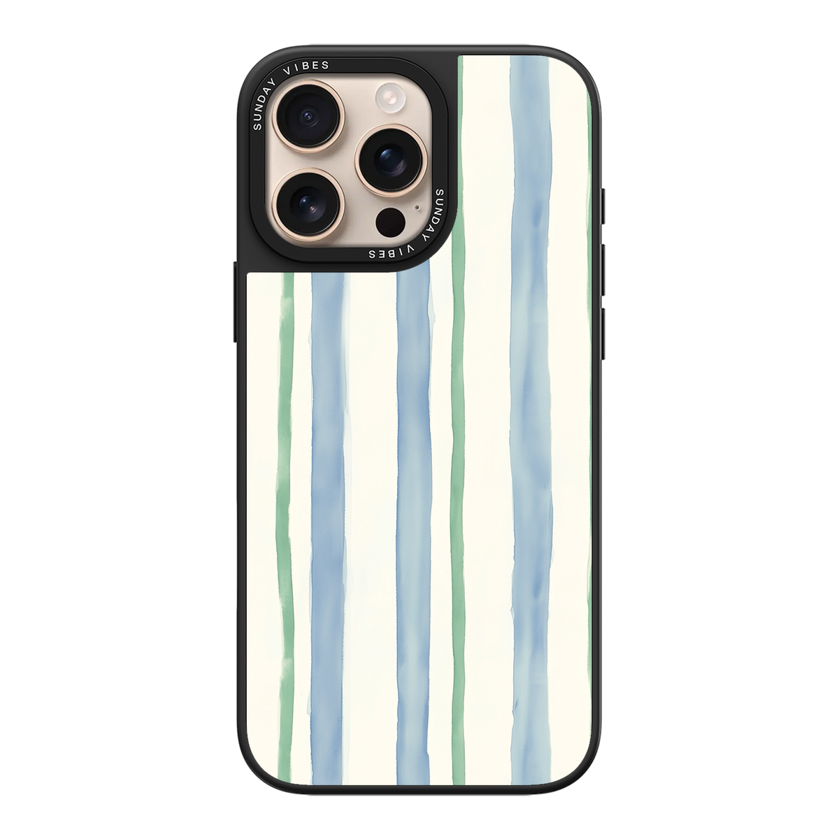 Azure Meadow Stripe iPhone Case