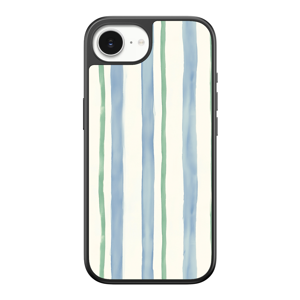 Azure Meadow Stripe iPhone Case
