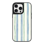Azure Meadow Stripe iPhone Case