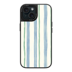 Azure Meadow Stripe iPhone Case