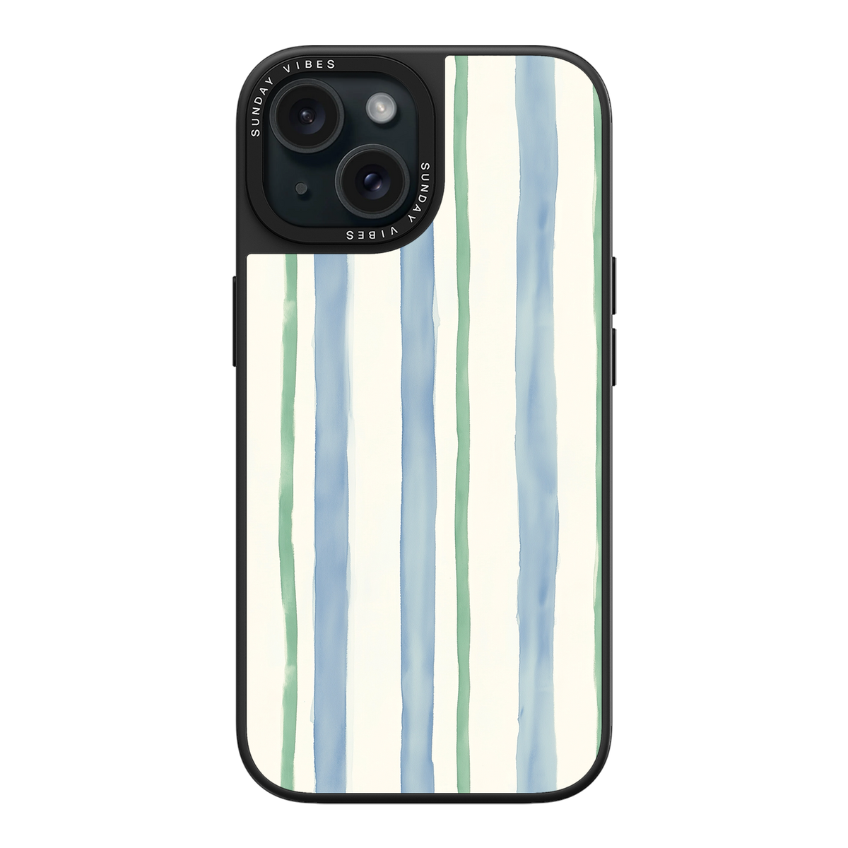 Azure Meadow Stripe iPhone Case