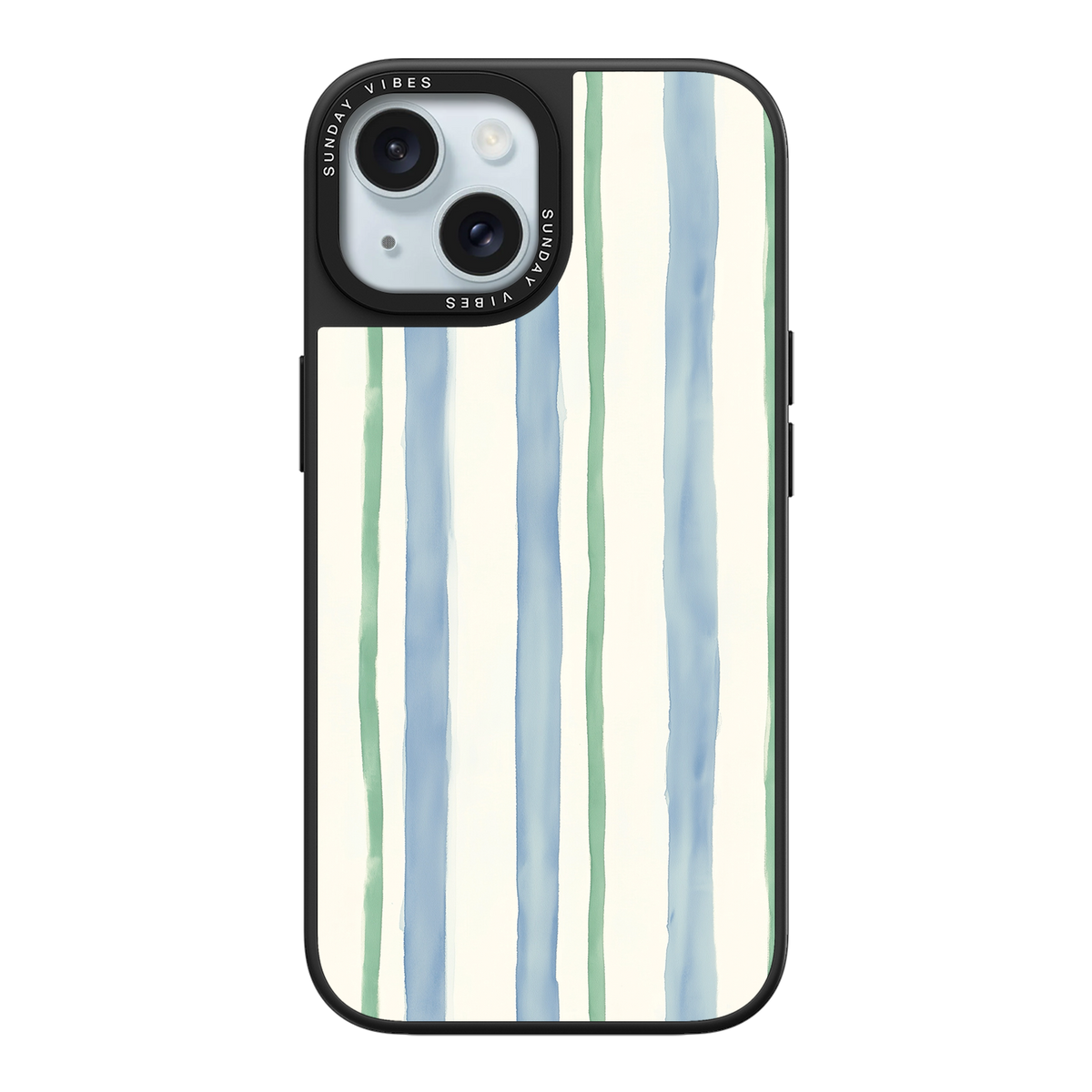 Azure Meadow Stripe iPhone Case