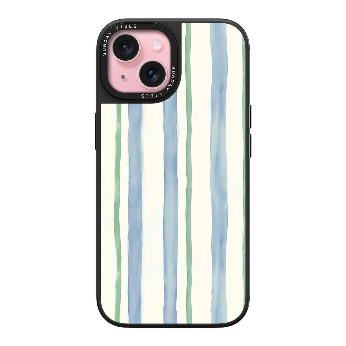 Azure Meadow Stripe iPhone Case