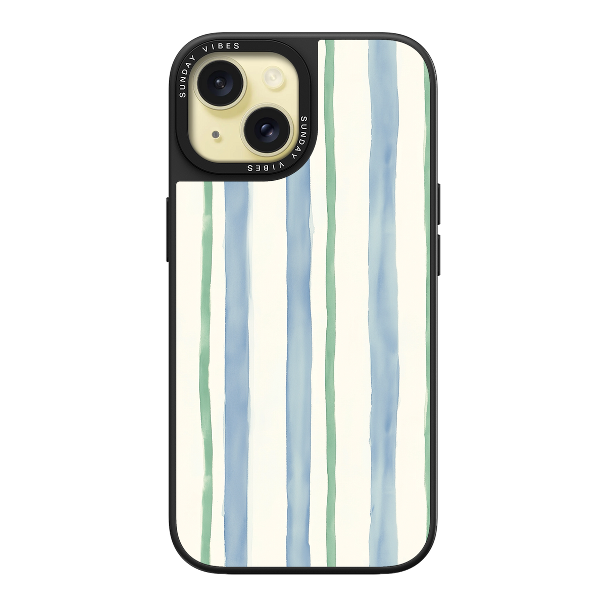 Azure Meadow Stripe iPhone Case