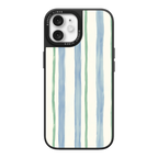 Azure Meadow Stripe iPhone Case
