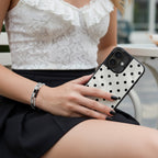 Moon Dust Polka iPhone Case