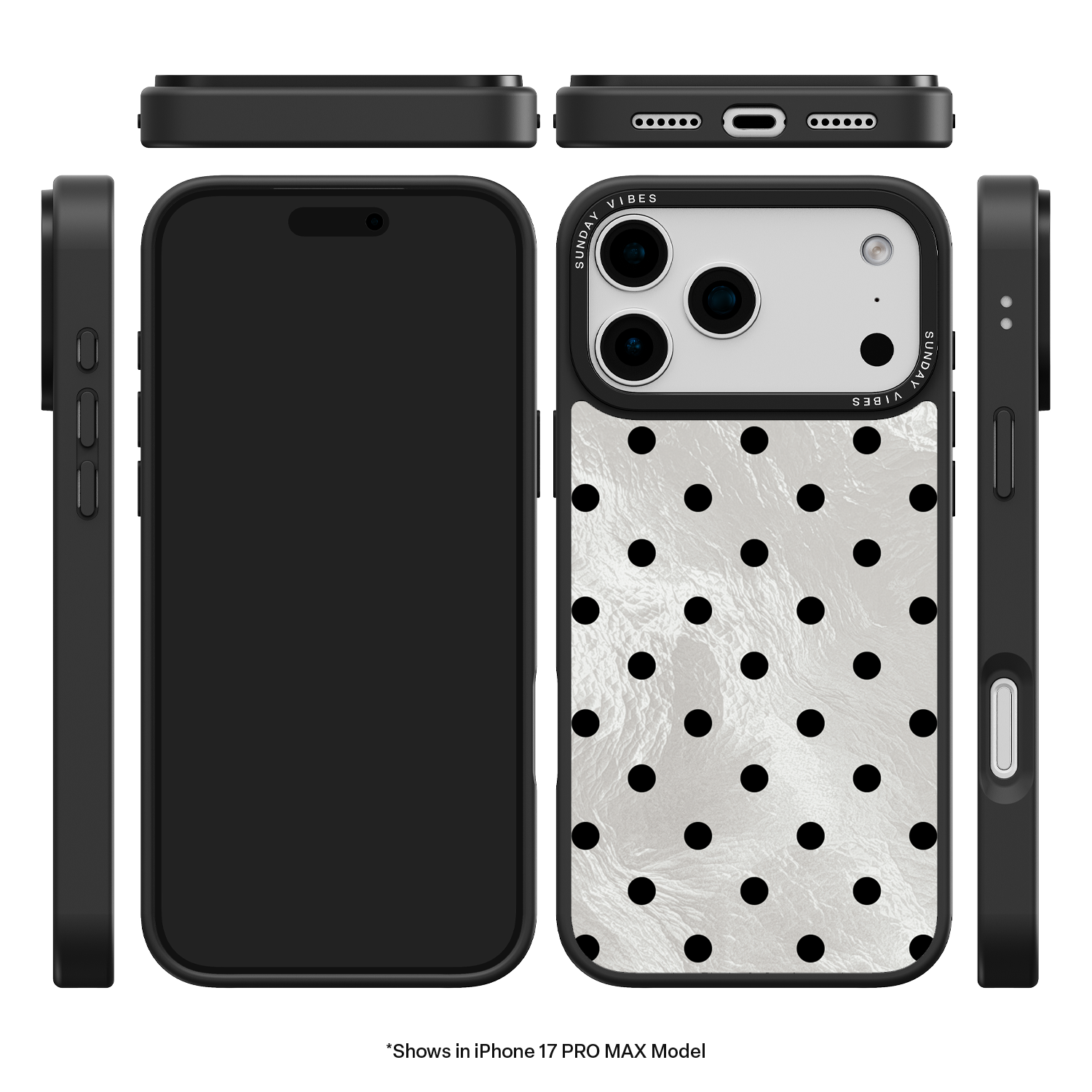 Moon Dust Polka iPhone Case