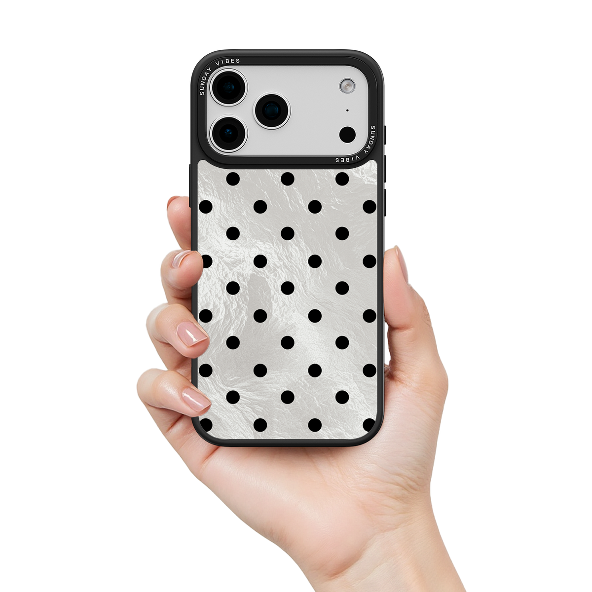 Moon Dust Polka iPhone Case