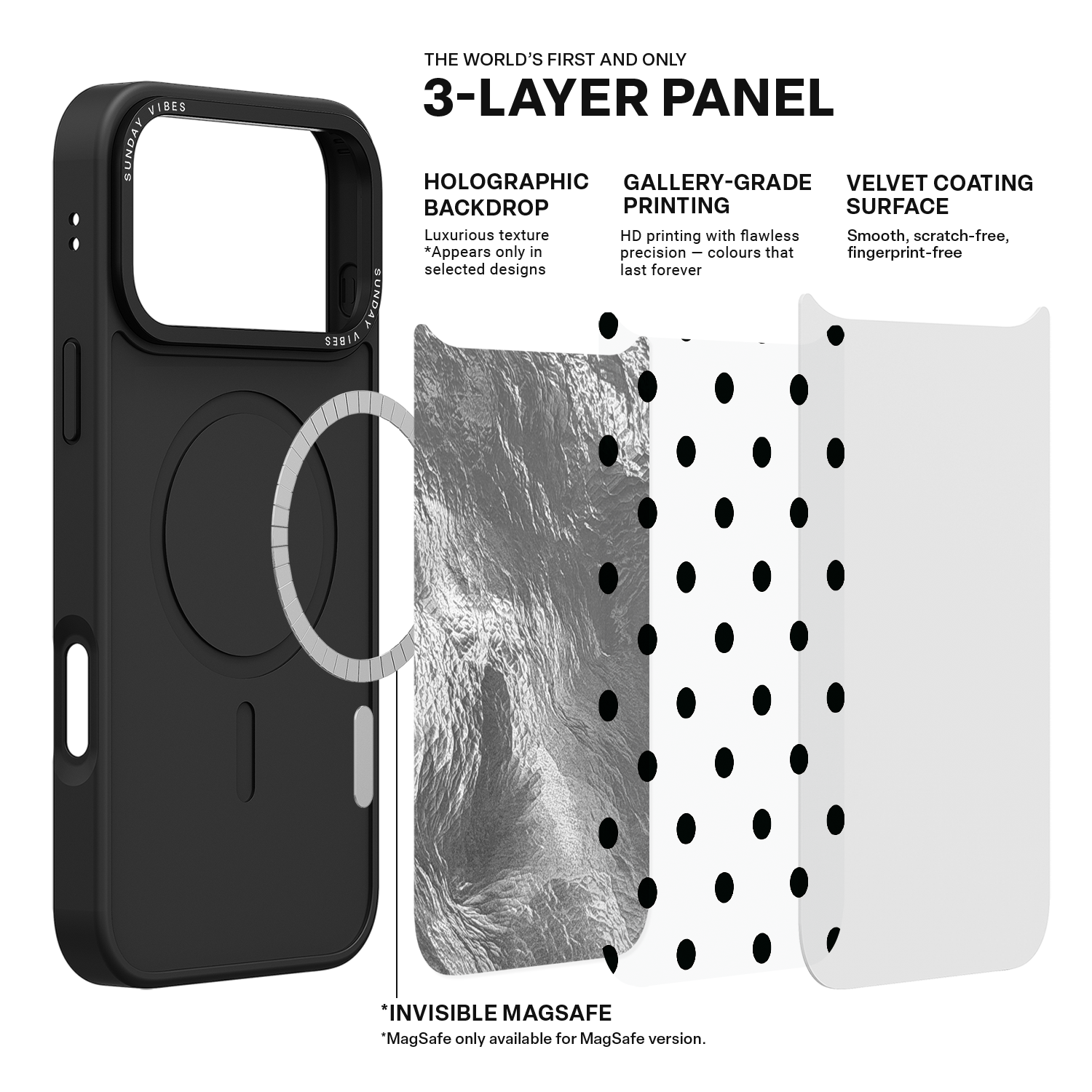 Moon Dust Polka iPhone Case