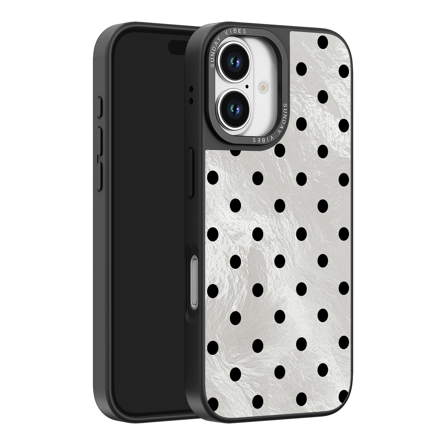 Moon Dust Polka iPhone Case