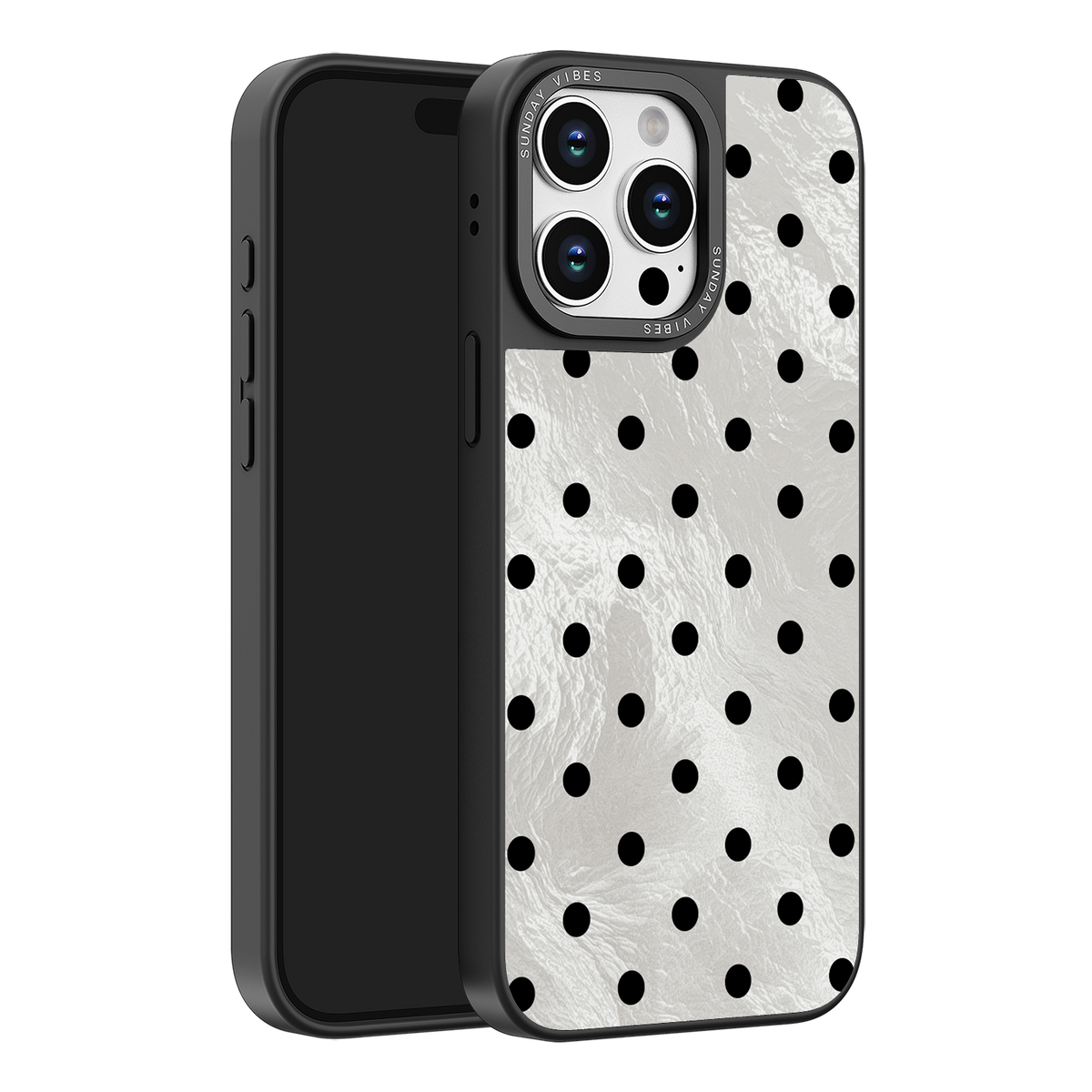 Moon Dust Polka iPhone Case