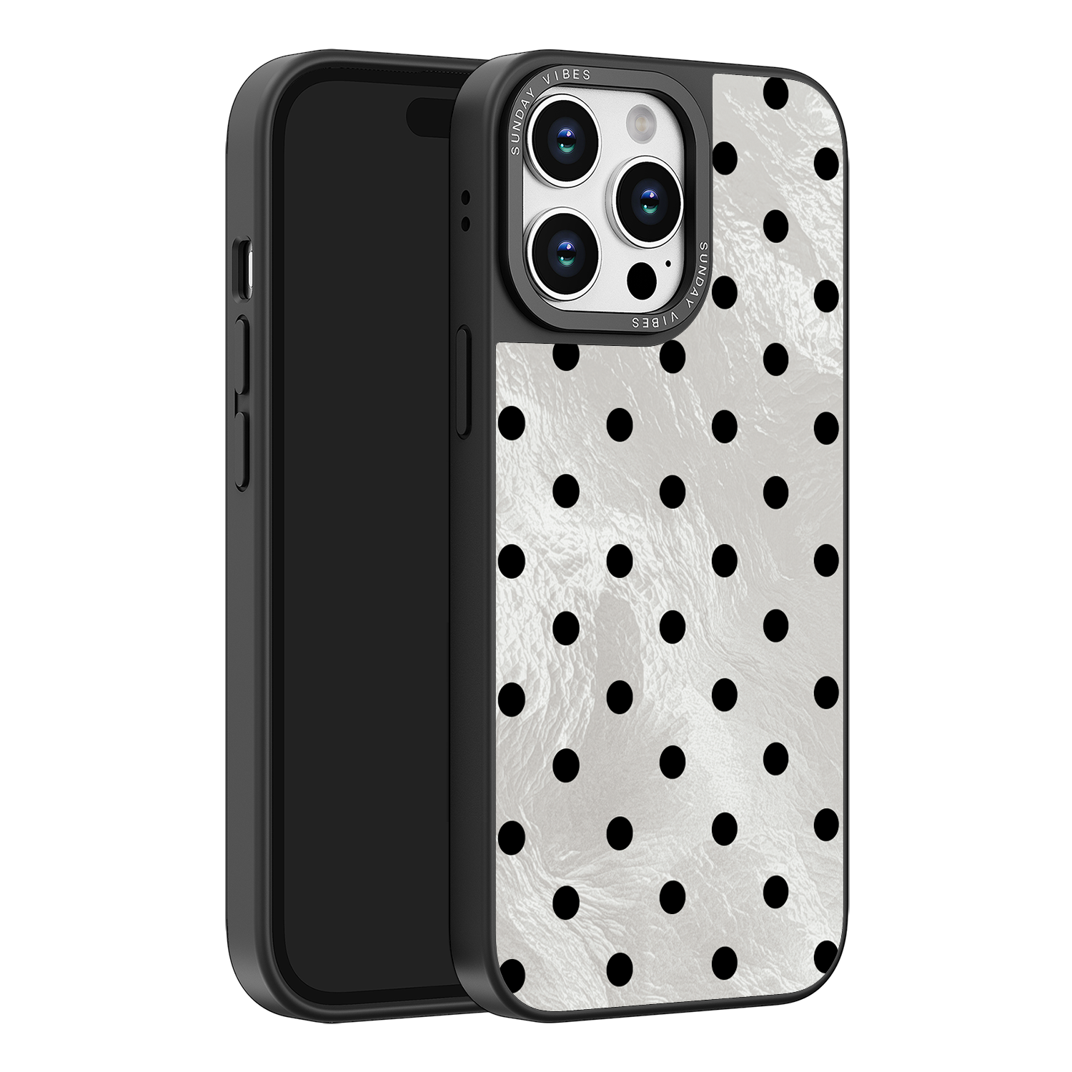 Moon Dust Polka iPhone Case