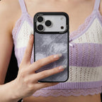 Silver Moon Dots iPhone Case
