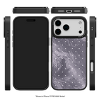 Silver Moon Dots iPhone Case