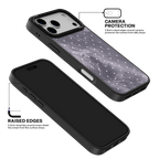 Silver Moon Dots iPhone Case