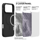 Silver Moon Dots iPhone Case