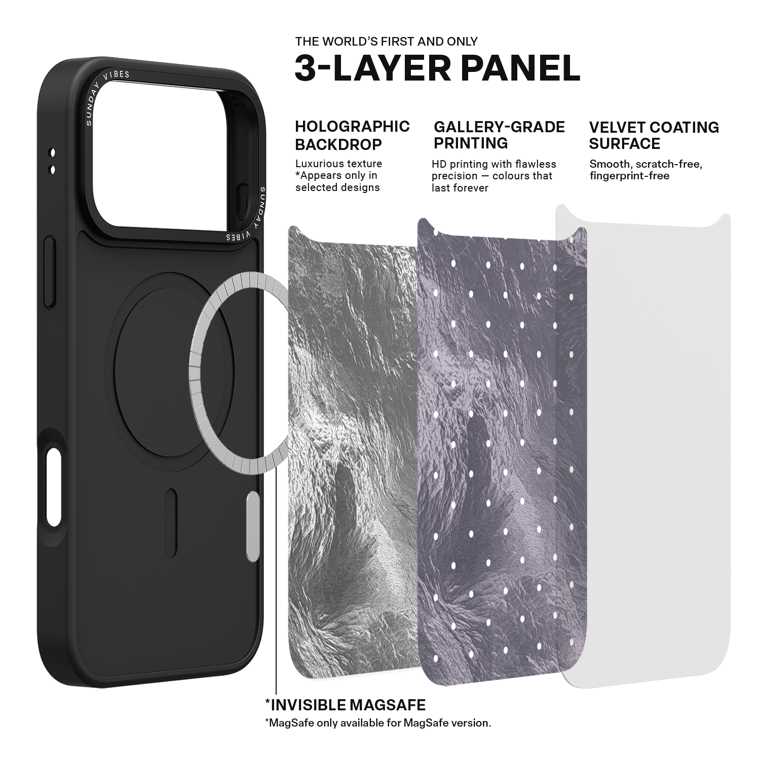 Silver Moon Dots iPhone Case