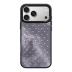 Silver Moon Dots iPhone Case