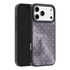 Silver Moon Dots iPhone Case