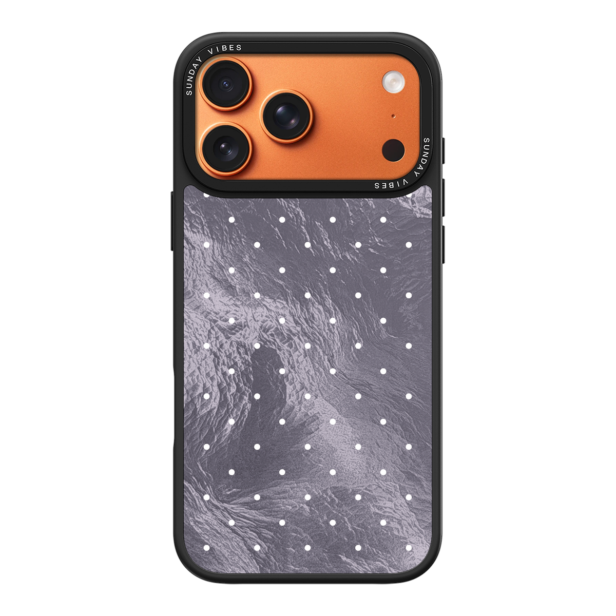 Silver Moon Dots iPhone Case