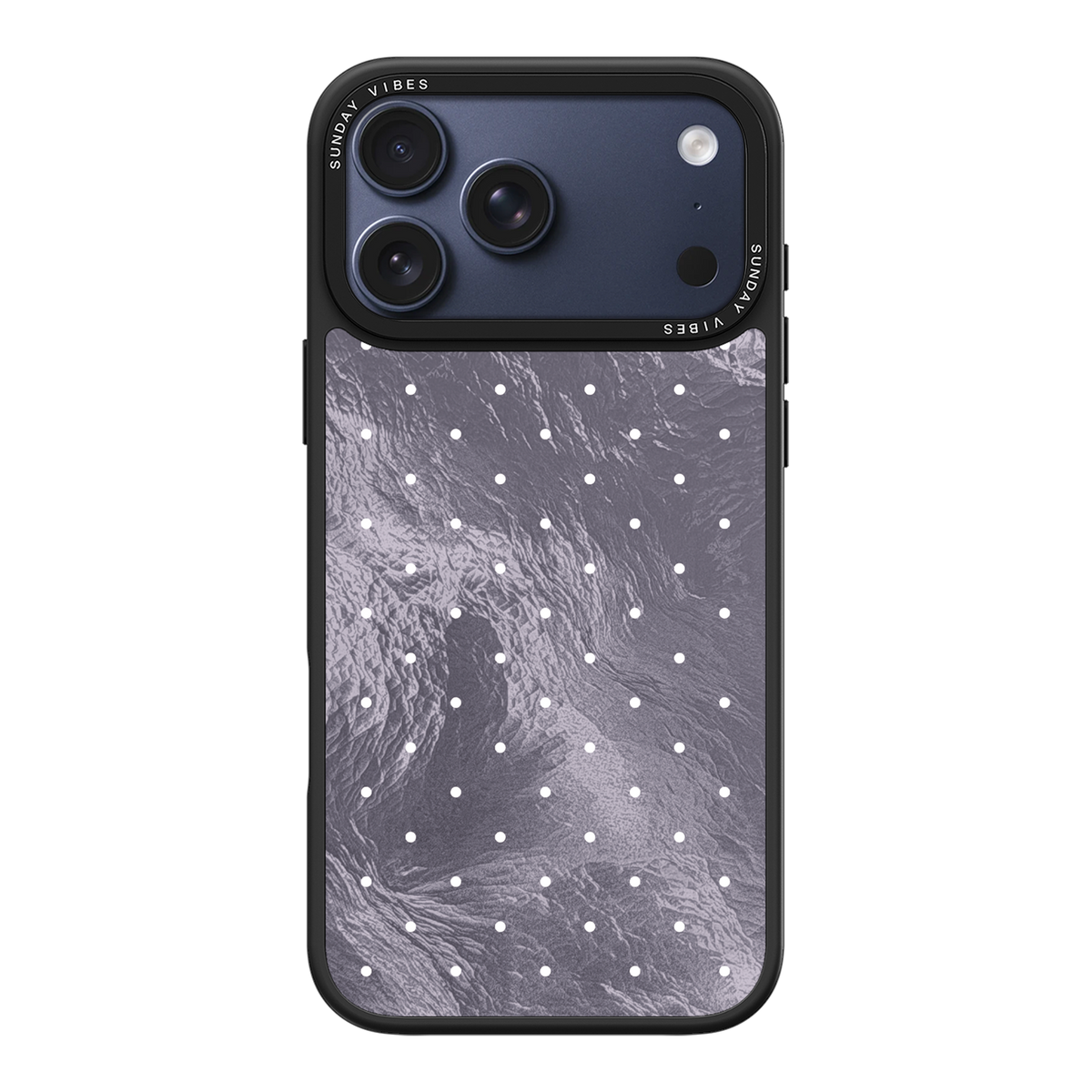 Silver Moon Dots iPhone Case